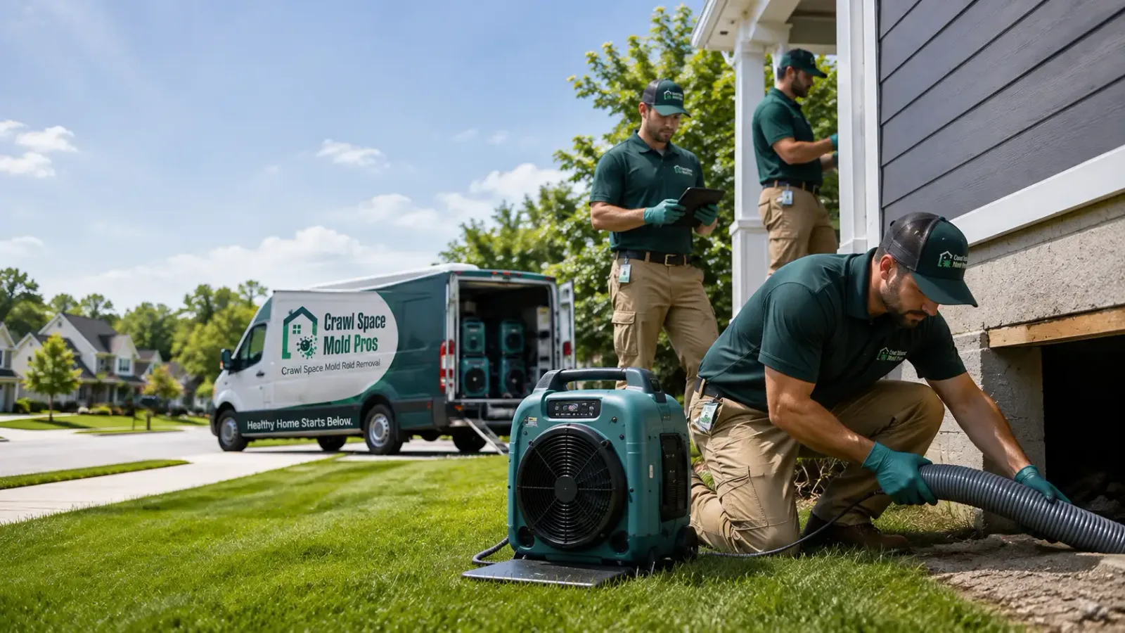 Crawl Space Mold Removal in Jackson, WI